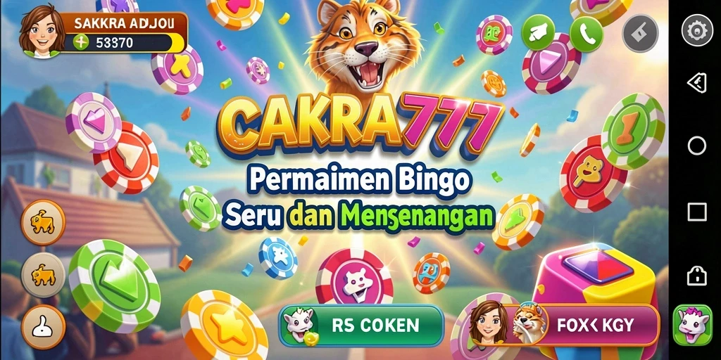 Tampilan gameplay seru pada CAKRA777 Bingo.