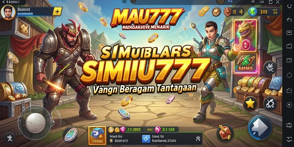 Tampilan gameplay MAU777 yang seru dan interaktif dalam simulasi.