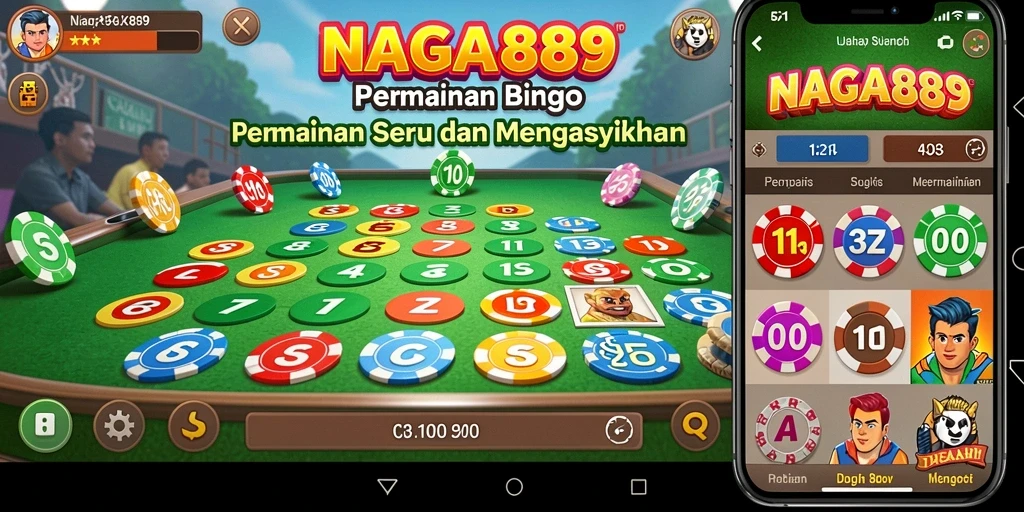 Screenshot gameplay NAGA889 yang menunjukkan suasana seru bermain Bingo.