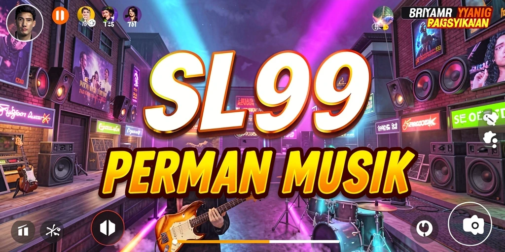 Tangkapan layar gameplay SL999 yang menampilkan interaksi musik.