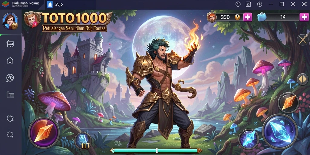 Tampilan gameplay TOTO1000 dengan petualangan seru dan grafis menawan.